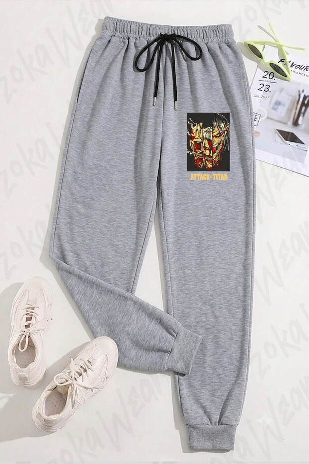 Unisex Aot Titans Animee Printed Sweatpants