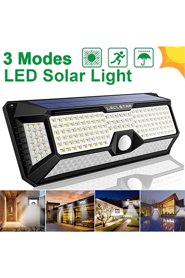3 Modes 1PC 268 LED 268 LED Solar Reflector Lights 3 Modes Waterproof Motion Sensor Spotlight Outdoo