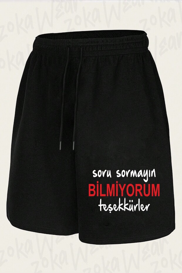Unisex I Don'T Know Thanks Design Printed Shorts