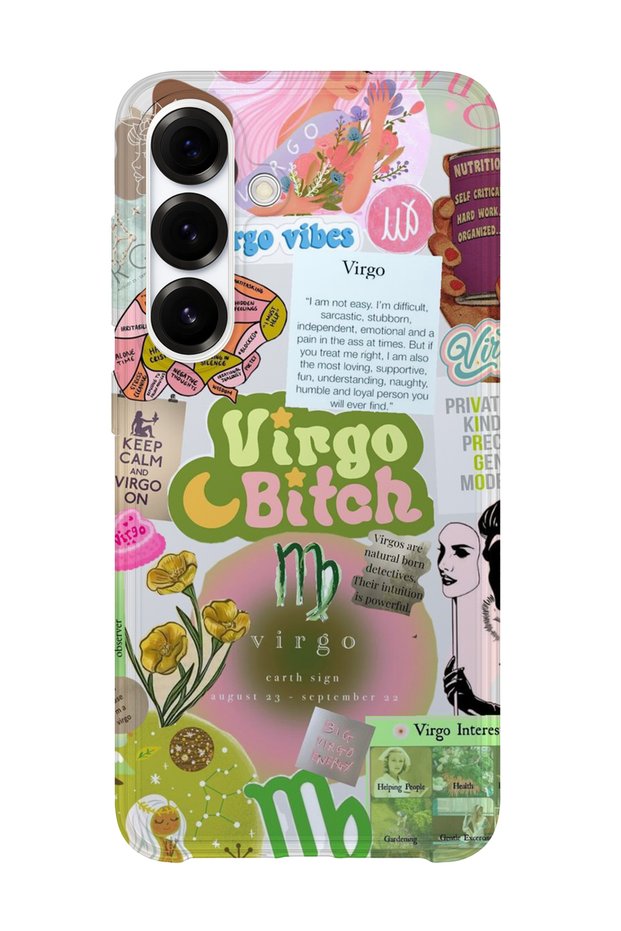 Samsung Galaxy S23 Fe Compatible Printed Transparent Phone Case | Collection: Zodiacmuse Celestia