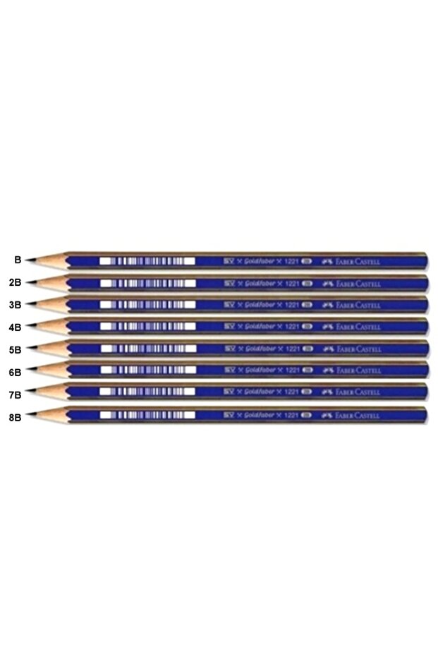 Graded Pencil Drawing Pencil B,2B,3B,4B,5B,6B,7B,8B 1Erli 8 Pieces