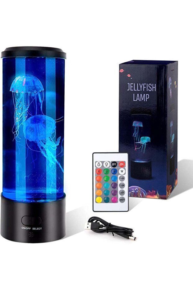 Jellyfish Lava Aquarium Lamp With Colour Changing LED Light