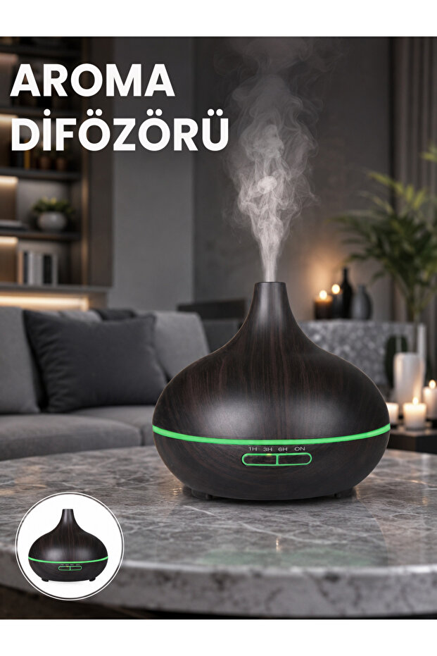 550 ml Capacity Ultrasonic Diffuser – New Generation Compatible with Oil-Free Humidifier Use -