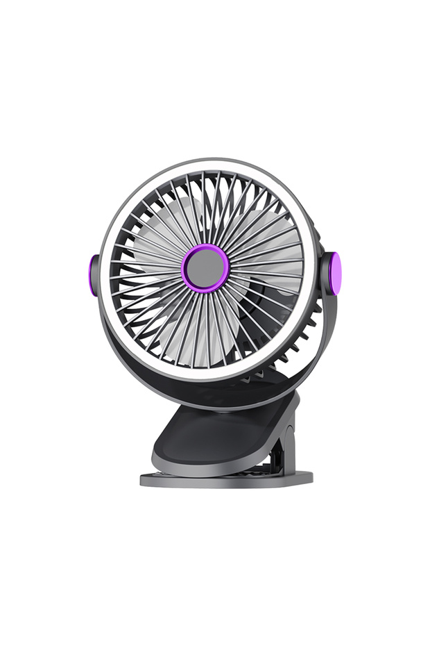 Type 2 Grey Multi-functional Circulating Fan With Clip 3-in-1 Turbo Fan Electric High-speed Clip Fan