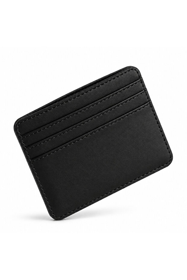 Men's Slim Card Holder Wallet, PU Leather, Minimalist Front Pocket Wallet, Lightweight