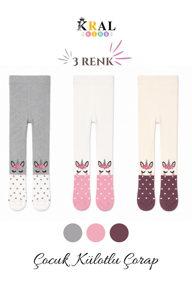 3-Piece Baby Girl & Child Cotton Patterned Pantyhose