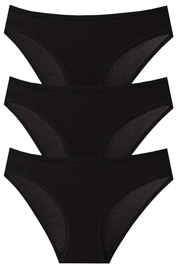 Viscose Soft Textured Slip Panties 3-Pack Pw-1621 -R/8/2