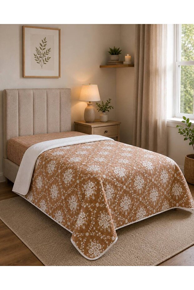 French Bouquet Pattern Printed 150X240 Cm. Single Person Single Pike