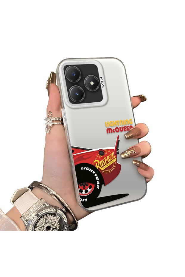 Realme Note 60 Compatible Hard Acrylic Back Silicone Edge Lens Protection Case