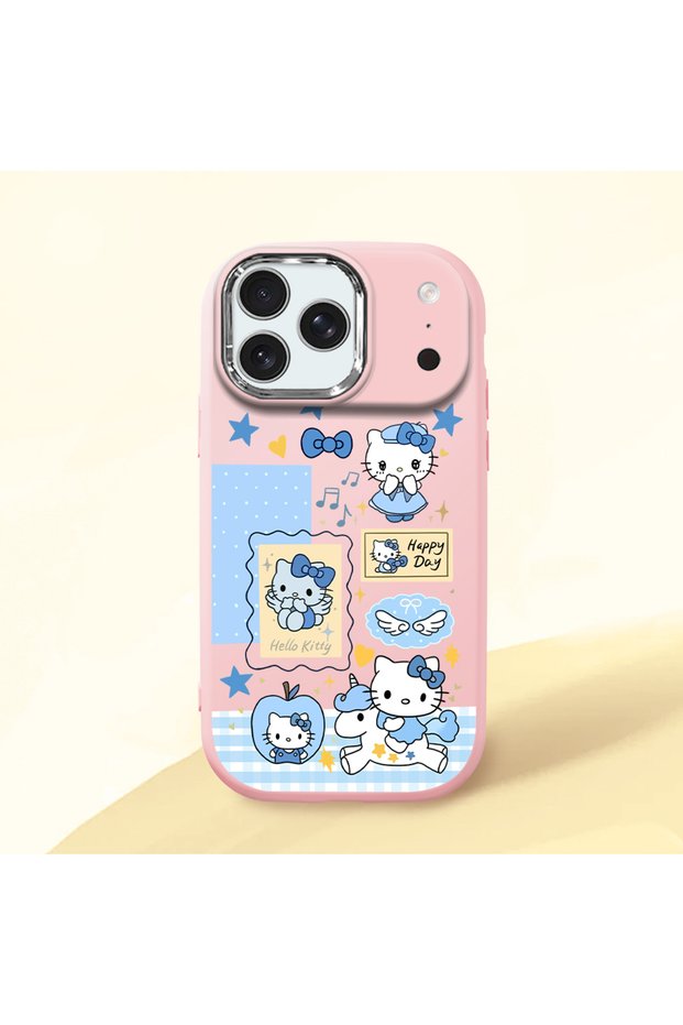 Pink Silicone Case Compatible with iPhone 17 Pro Max with Shock-Absorbing Camera Protections