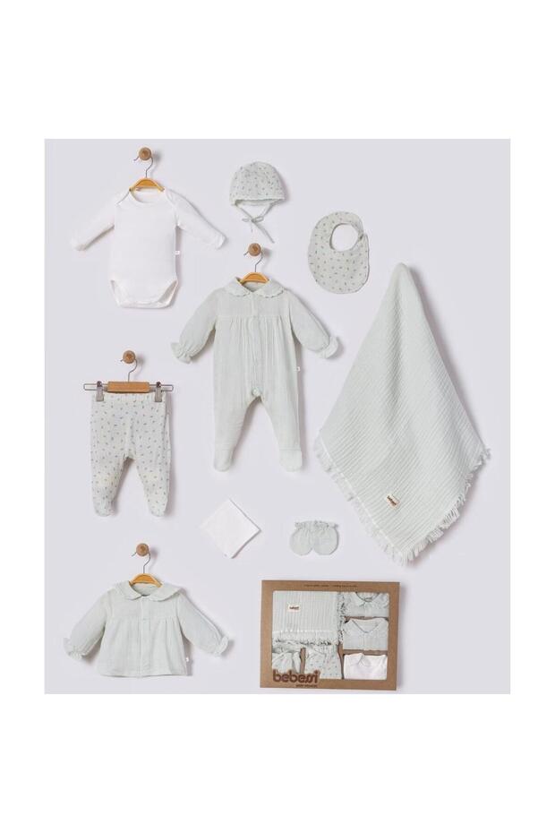 Lace Floral Patterned Set of 10 for Newborns Hospital Release