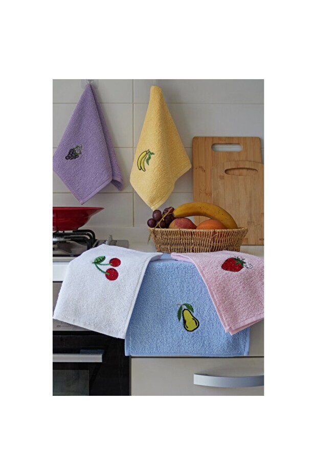 Praktiğin 5-Piece Kitchen Towel Set 30X50Cm, for Drying and Cleaning