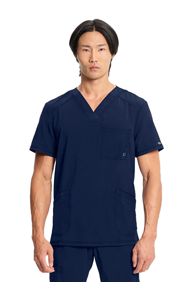 Infinity Cke900A Men's Scrubs Single Top – Imported, 4-Way Stretch, Moisture-Wicking Premium Doctor/Nurse Top