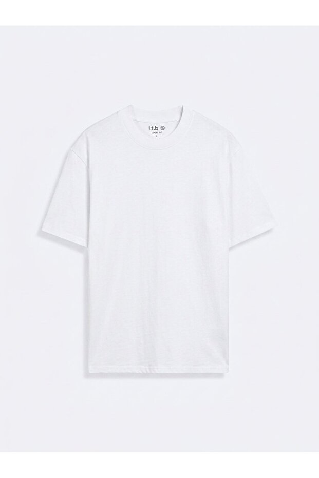 Crew Neck Basic White T-Shirt
