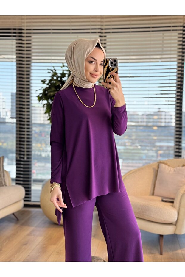 5026 طقم إيفيل باللون الأرجواني