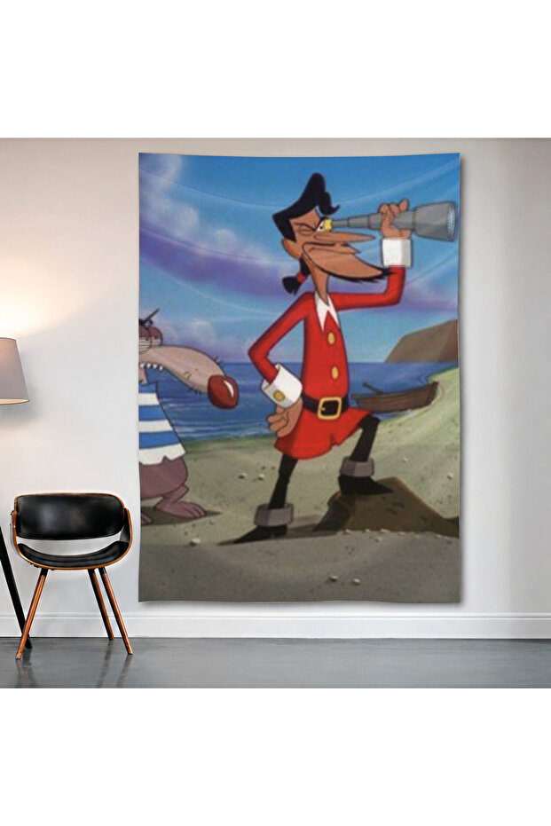 Mad Jack the Pirate Wall Cloth Wall Tapestry First Quality Satin Fabric Poster