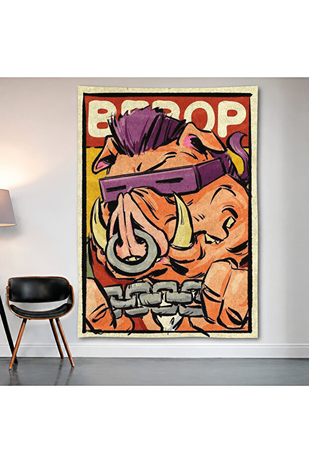 Bebop Wall Covering Wall Tapestry First Quality Satin Fabric Poster