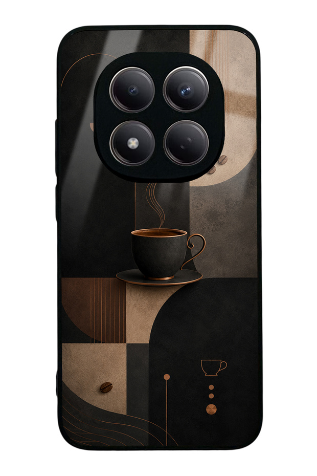 Xiaomi Redmi Note 15 Pro Black Mocha Coffee Design Glossy Phone Case