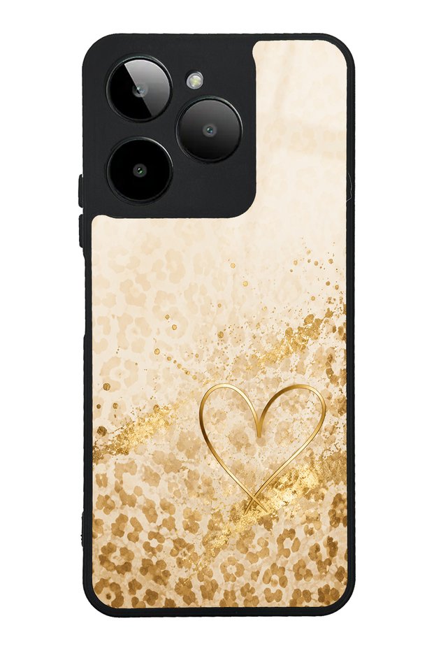 Gm Era 30 Golden Heart Glow Designed Glossy Phone Case