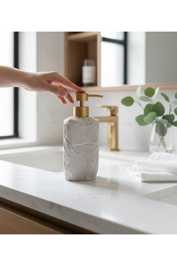 Luxury Laduree Stonea Cream Gold Liquid Soap Dispenser
