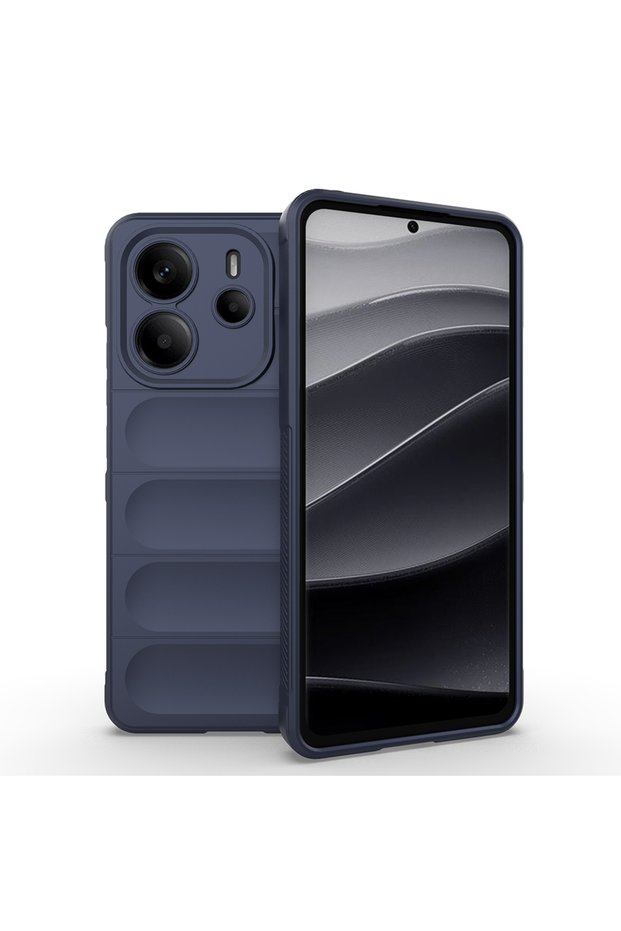 Xiaomi Redmi Note 14 4g Case Camera Protected Flexible Silicone with Finger Stripe Tgco