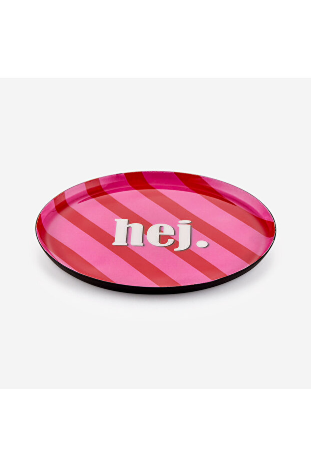 Pink Iron Hej Tray 12,7X1X12,7 cm