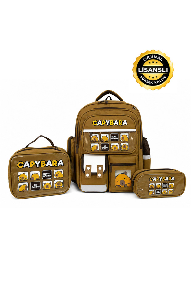 Licensed School Bag Set – Backpack, Lunchbox and Pencil Case Together, Functional Backpack, Waterproof, with Pockets, Children's Bag