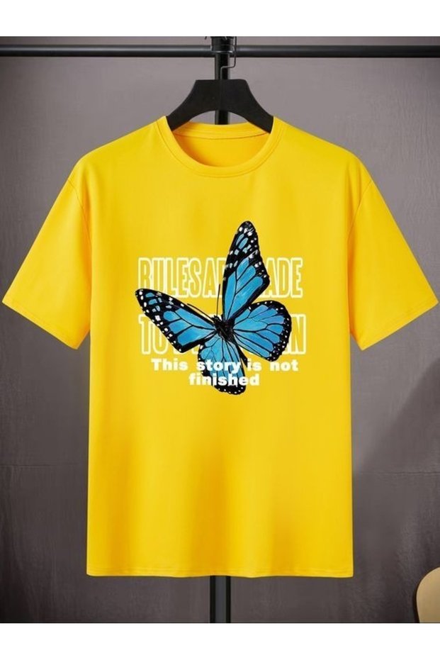 Unisex Colorful Oversize Printed T-Shirt Streetwear Comfortable Fit Daily Premium