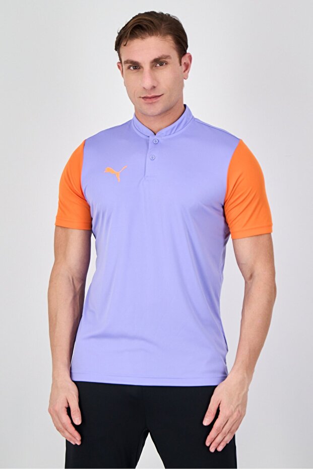 Men Regular Fit Short Sleeve Cricket Polo Shirt, Lavender