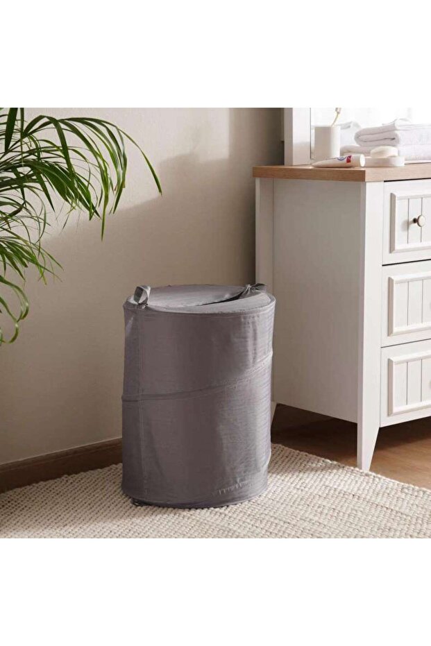 Lazlo Laundry Hamper D38x50cm - Grey