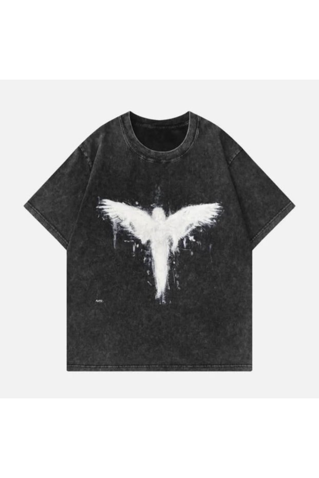 Unisex Colorful Oversize Printed T-Shirt Streetwear Comfortable Fit Daily Premium