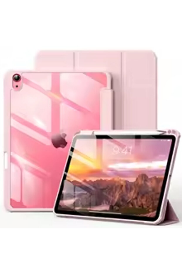 iPad A16 11th Pink For iPad A16 11th 10th Generation 2025 2022 Case with Pencil Holder Hybrid Slim T