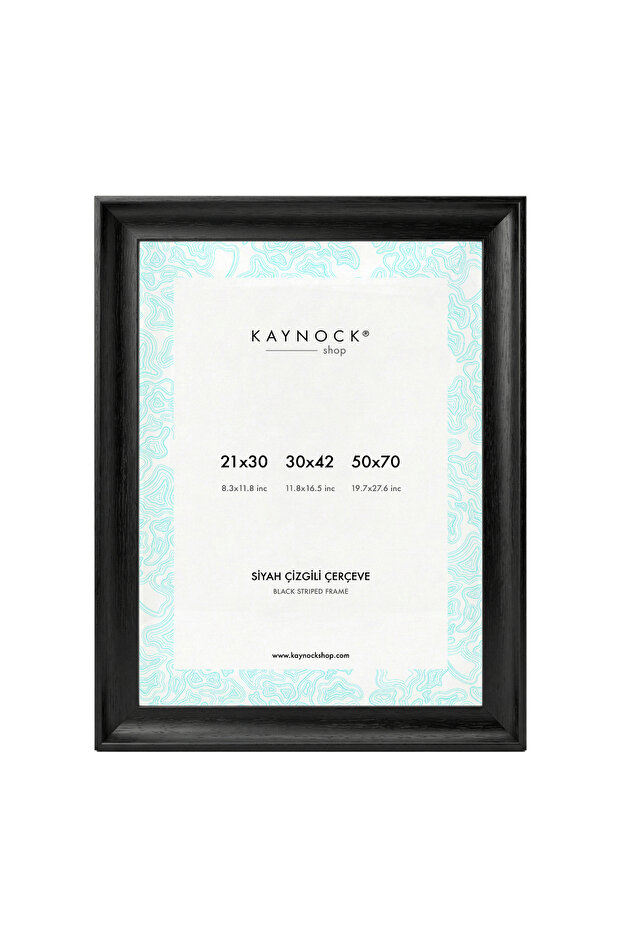 Curved Black Frame 50 X 70
