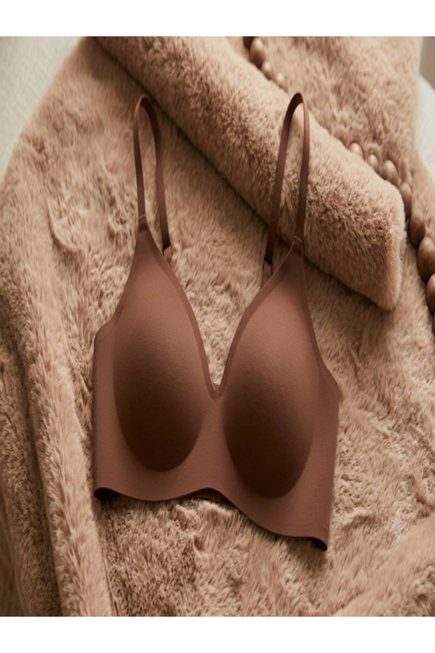 Laser Cut Wire-Free Half Support Bra