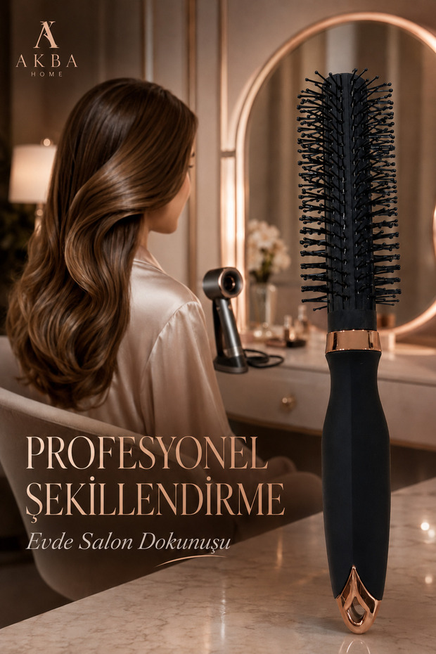 Professional Hair Styling Brush – Ergonomic Hair Comb for Blow-Drying and Volumizing