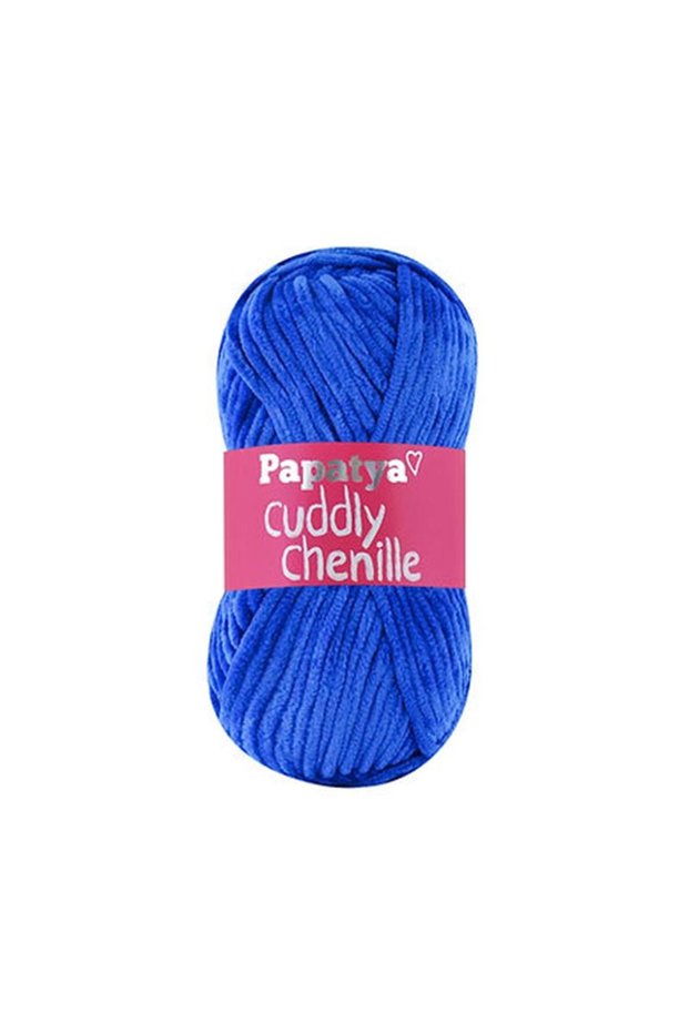 Papatya Cuddly Chenille Velvet 5210 Cobalt Blue