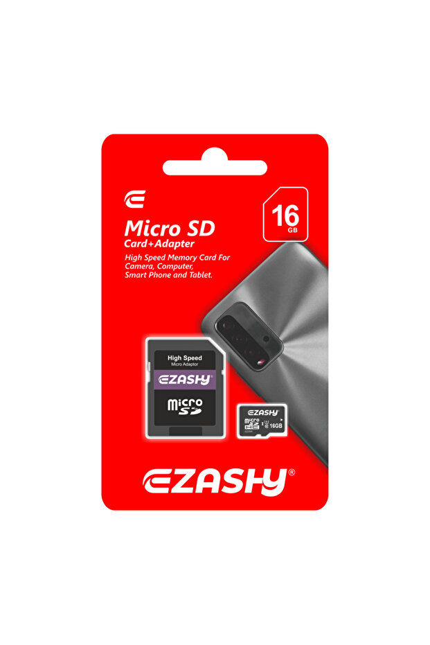 Ezashy Micro SD With Adapter 16 GB