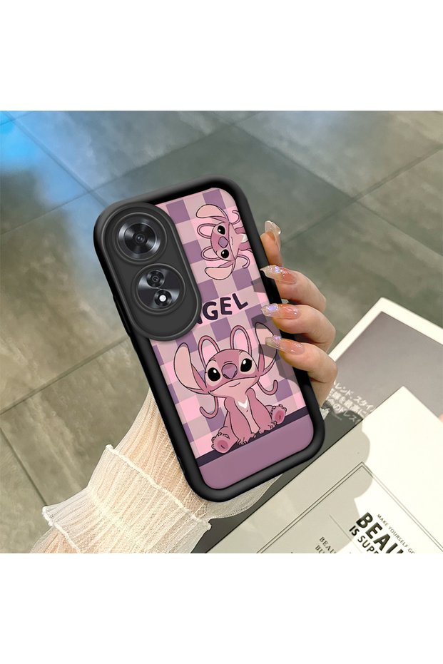 Oppo A60 Compatible Black Silicone Case Shockproof with Camera Protection