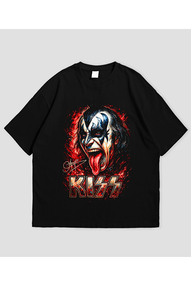 Kiss Printed Unisex Oversize T-Shirt
