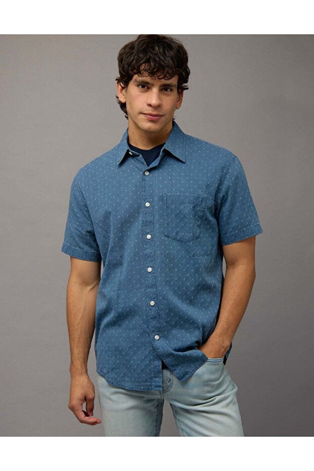AE Short-Sleeve Button-Up Shirt
