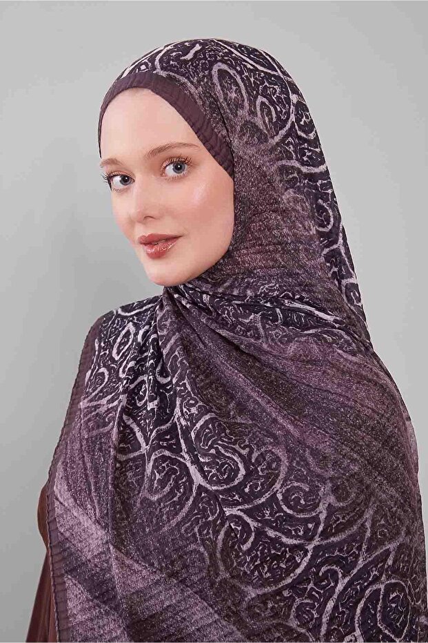 Bitter Brown Mixed Muslin Cotton Shawl