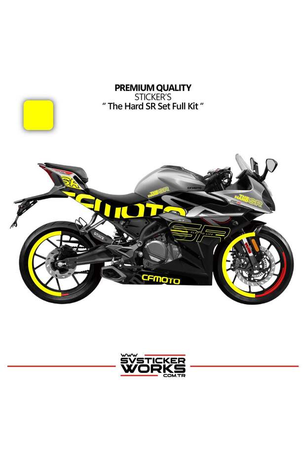 Cfmoto 250Sr the Hard Sr Sticker Set Sticker Model High Quality Set with Wheel Cover Gift
