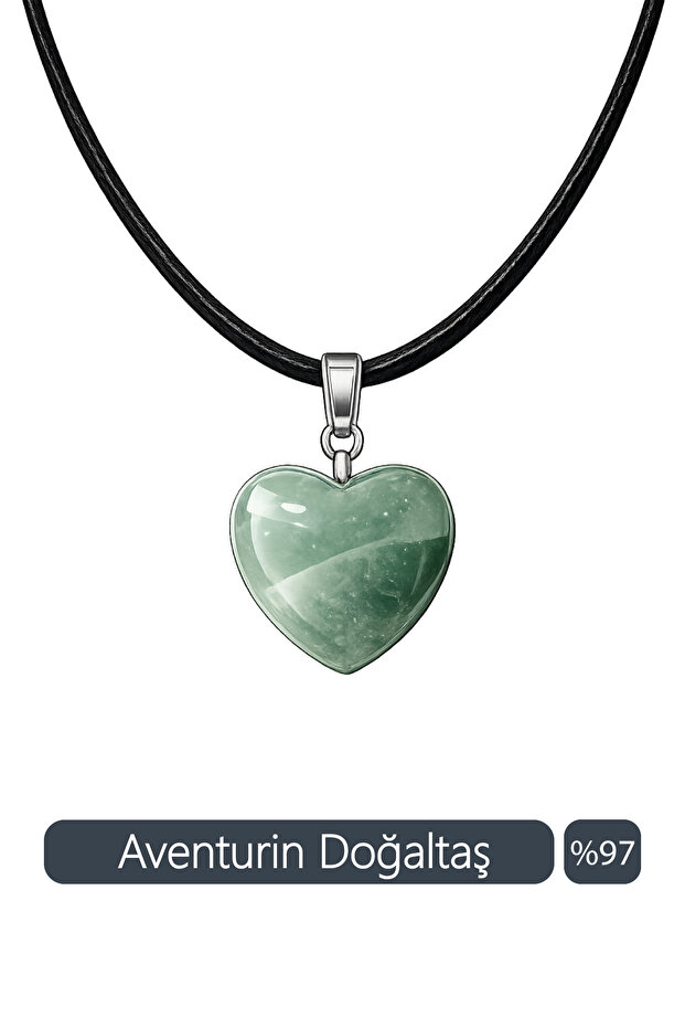 Original & Certified Aventurine Natural Stone Necklace with String
