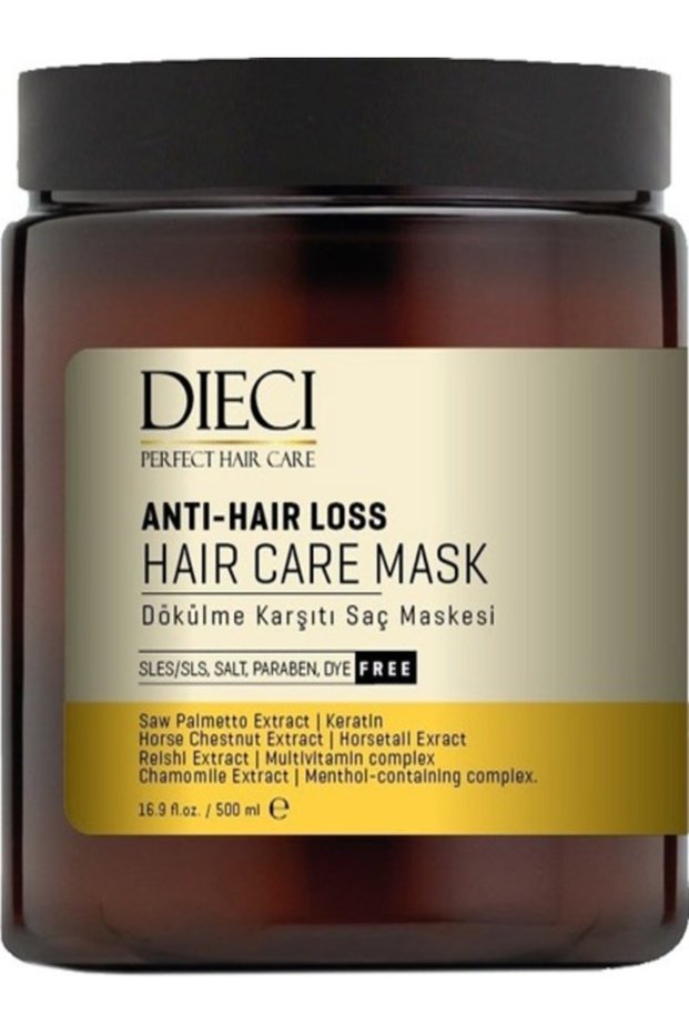 Dieci Anti Hair Loss Hair Mask (Anti-Hair Loss) Strengthening, Anti-Hair Loss, Intensive Nourishing Hair Mask 500ml