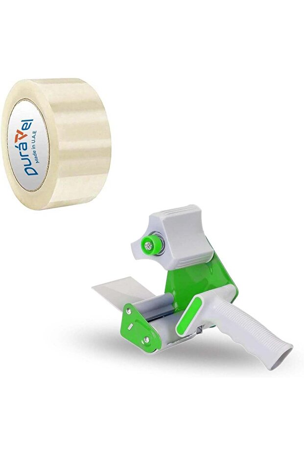 Packing Tape with Ergonomic Dispenser Gun-Clear Tape Roll