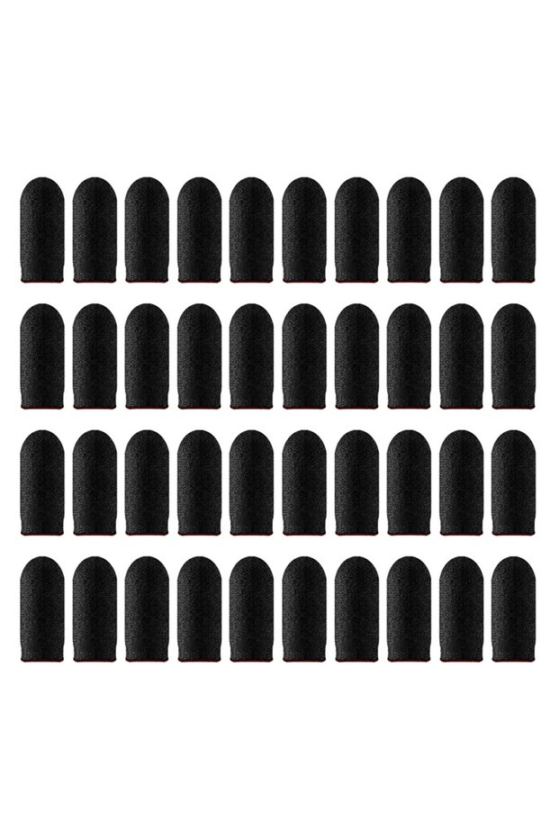 40PCS Black 10-20 Pair Game Fingertip Gloves For PUBG Mobile Games Touch Screen Finger Cover Sweatpr