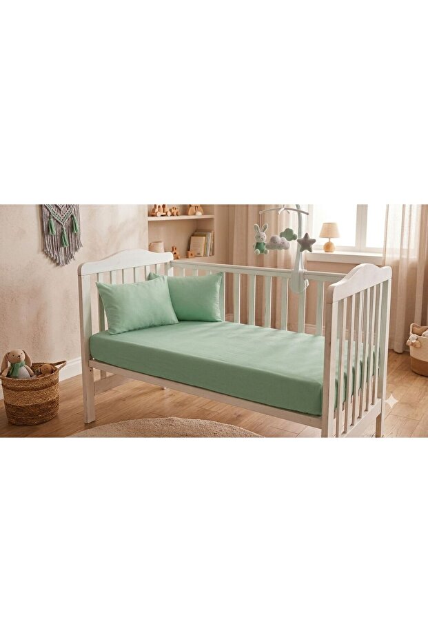 100% Cotton Ranforce Baby Sheet Set (with 2 Pillow Cases)