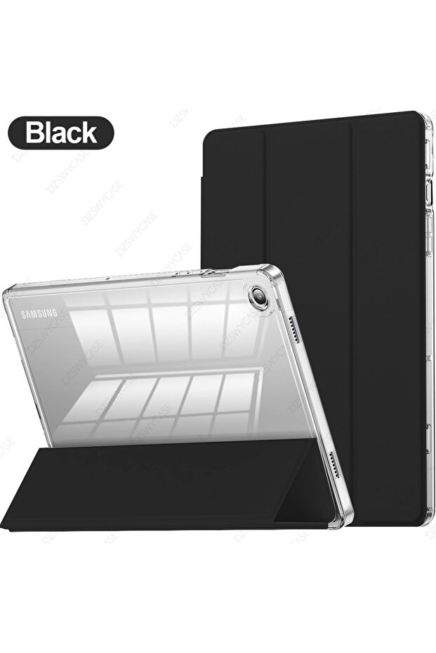 Black Case for Tab A9 Plus 11 Inch 2023/ A11 Plus 11 Inch 2025, Transparent Protective C...