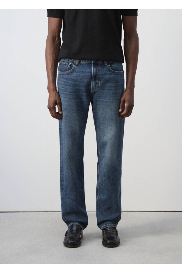 Regular kesim Bob jean pantolon