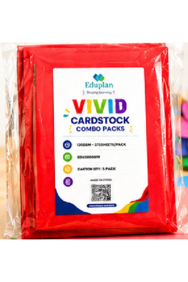 Vivid Cardstock Combo Packs (120 gsm- 375 sheets/bag)